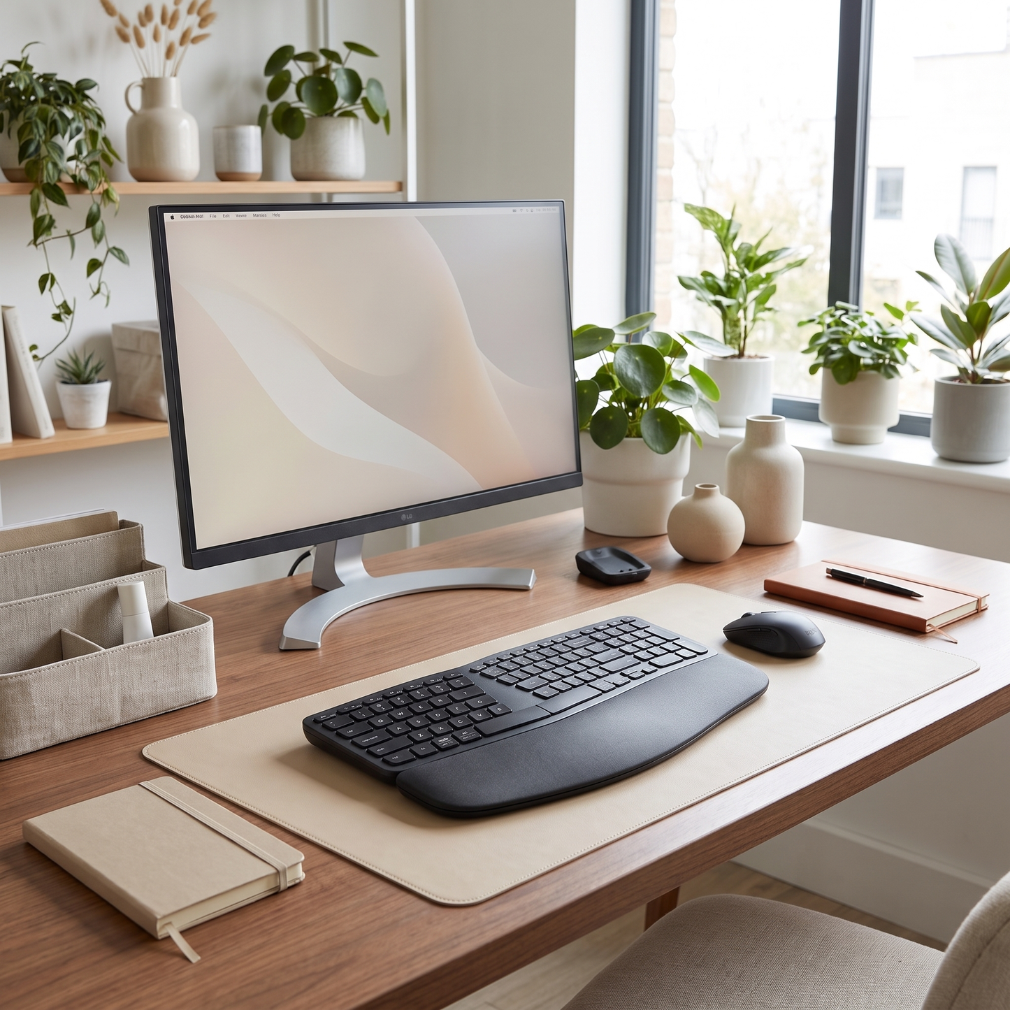 Stylish Ergonomic Keyboard for Desk Use