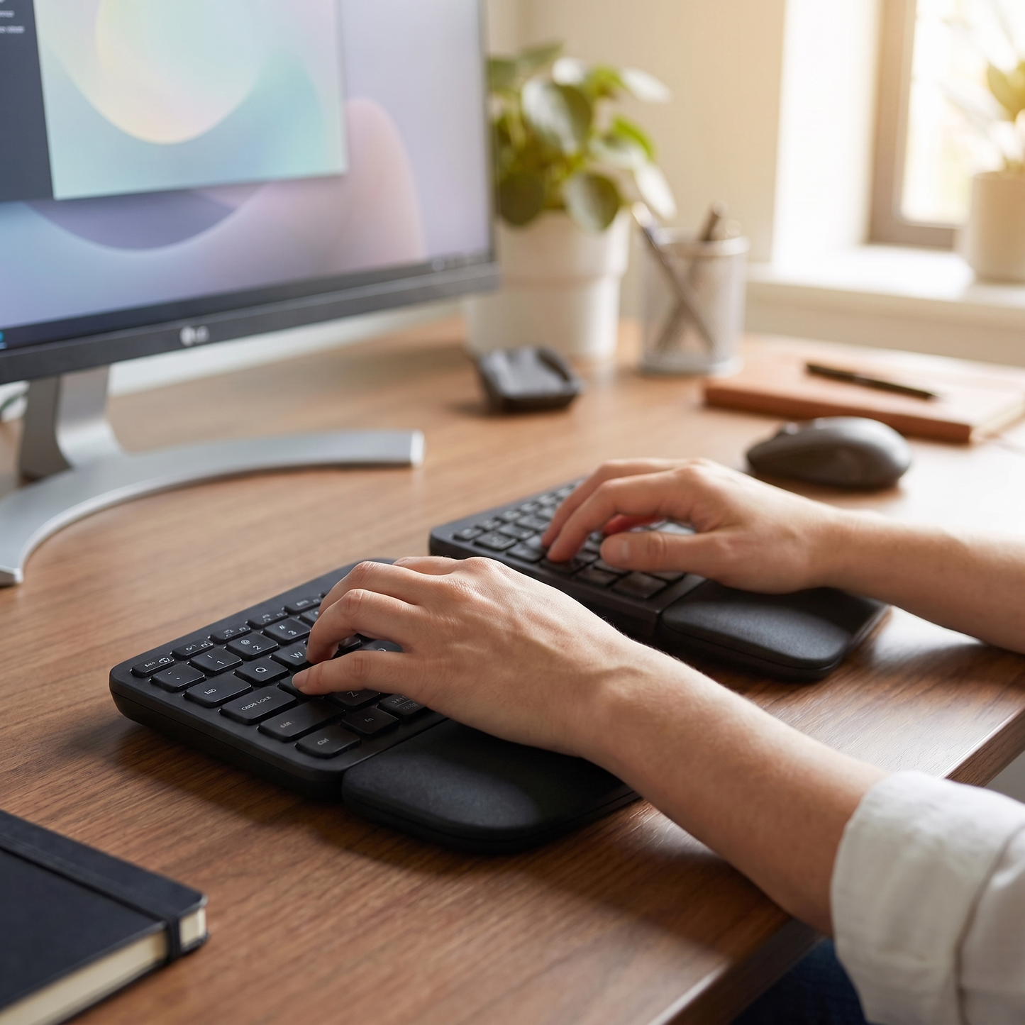 Stylish Ergonomic Keyboard for Desk Use