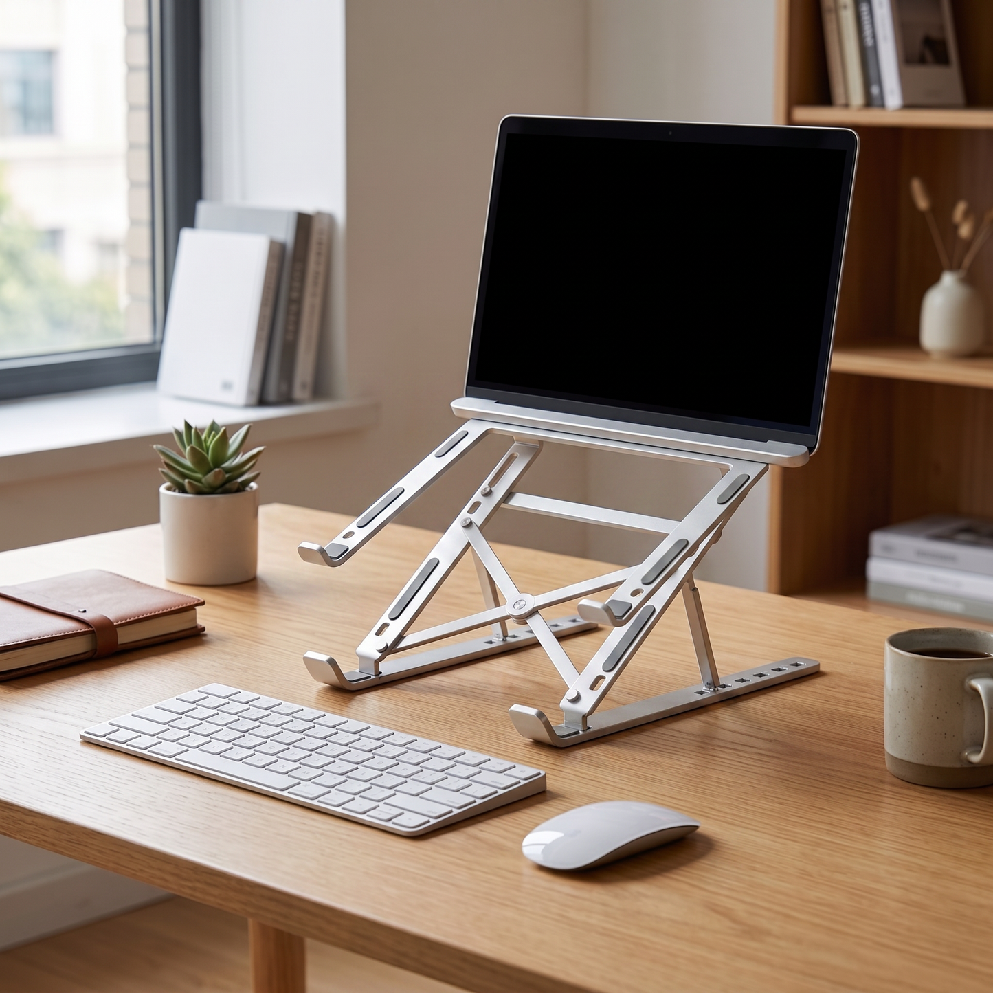Aluminum Laptop Holder for Ergonomic Positioning