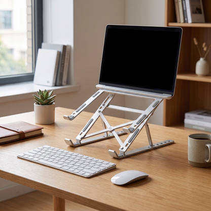 Aluminum Laptop Holder for Ergonomic Positioning