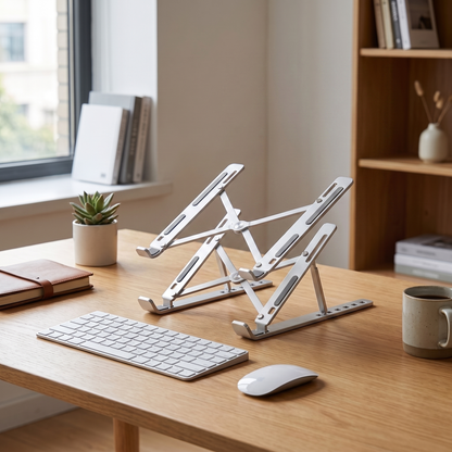 Aluminum Laptop Holder for Ergonomic Positioning