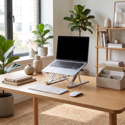 Aluminum Laptop Holder for Ergonomic Positioning
