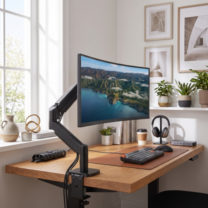 Ergonomic Metal Bracket for Monitor Mounting