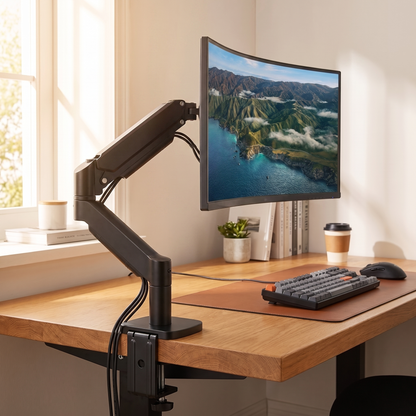 Ergonomic Metal Bracket for Monitor Mounting