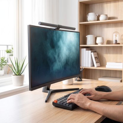 LED Monitor Light Bar with Adjustable Temperature Settings
