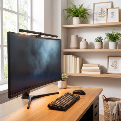 LED Monitor Light Bar with Adjustable Temperature Settings