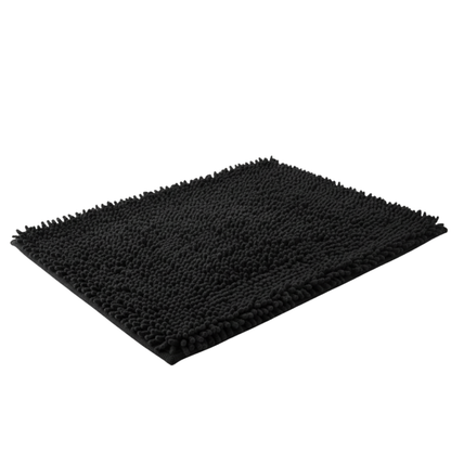 Quick-Drying Microfiber Bath Mat with TPR Backing - High Pile Chenille