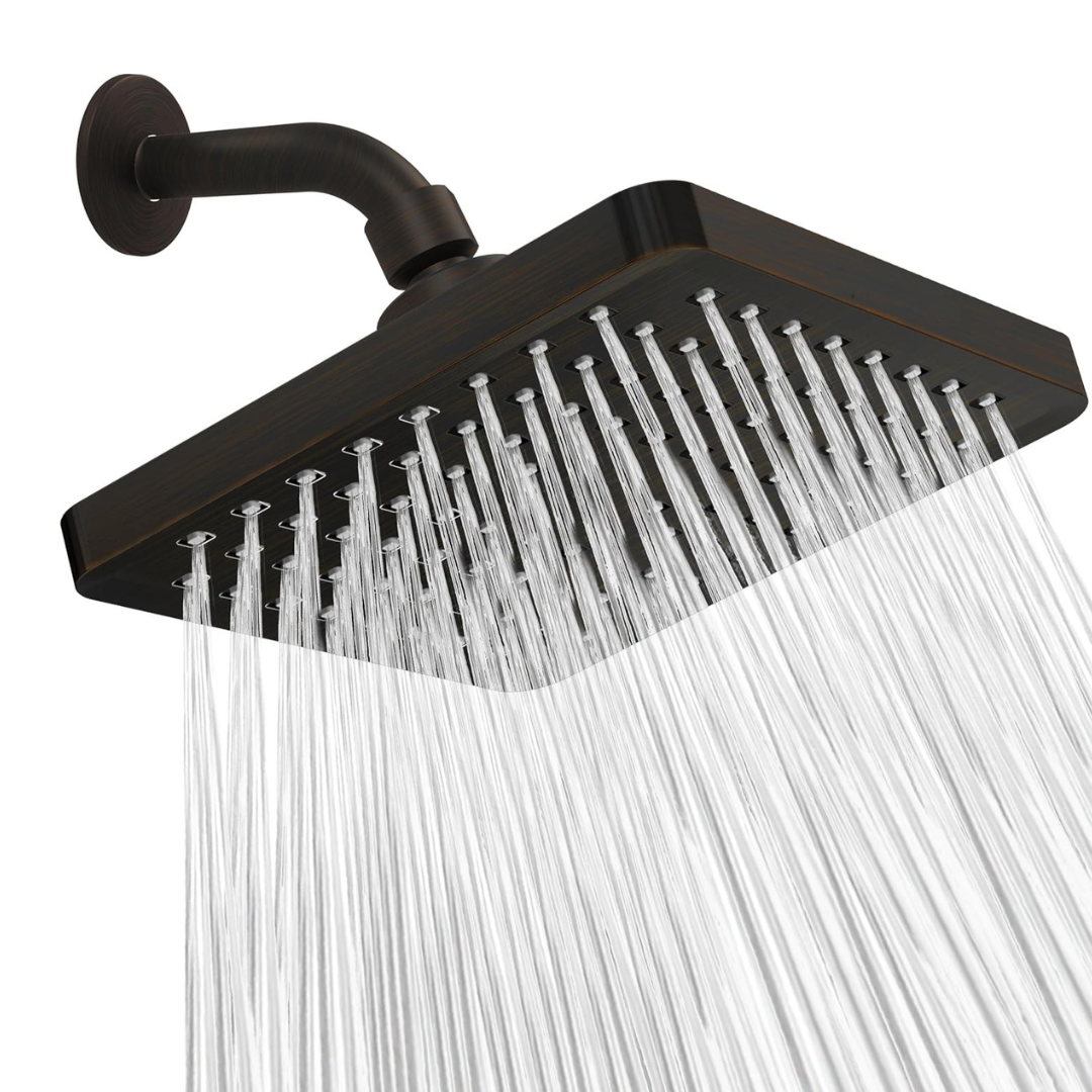 Adjustable Swivel Shower Head for Full Coverage High-Pressure Rainfall