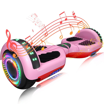 Dual Motor Hoverboard 250W with Bluetooth, App Control, and LED Lights