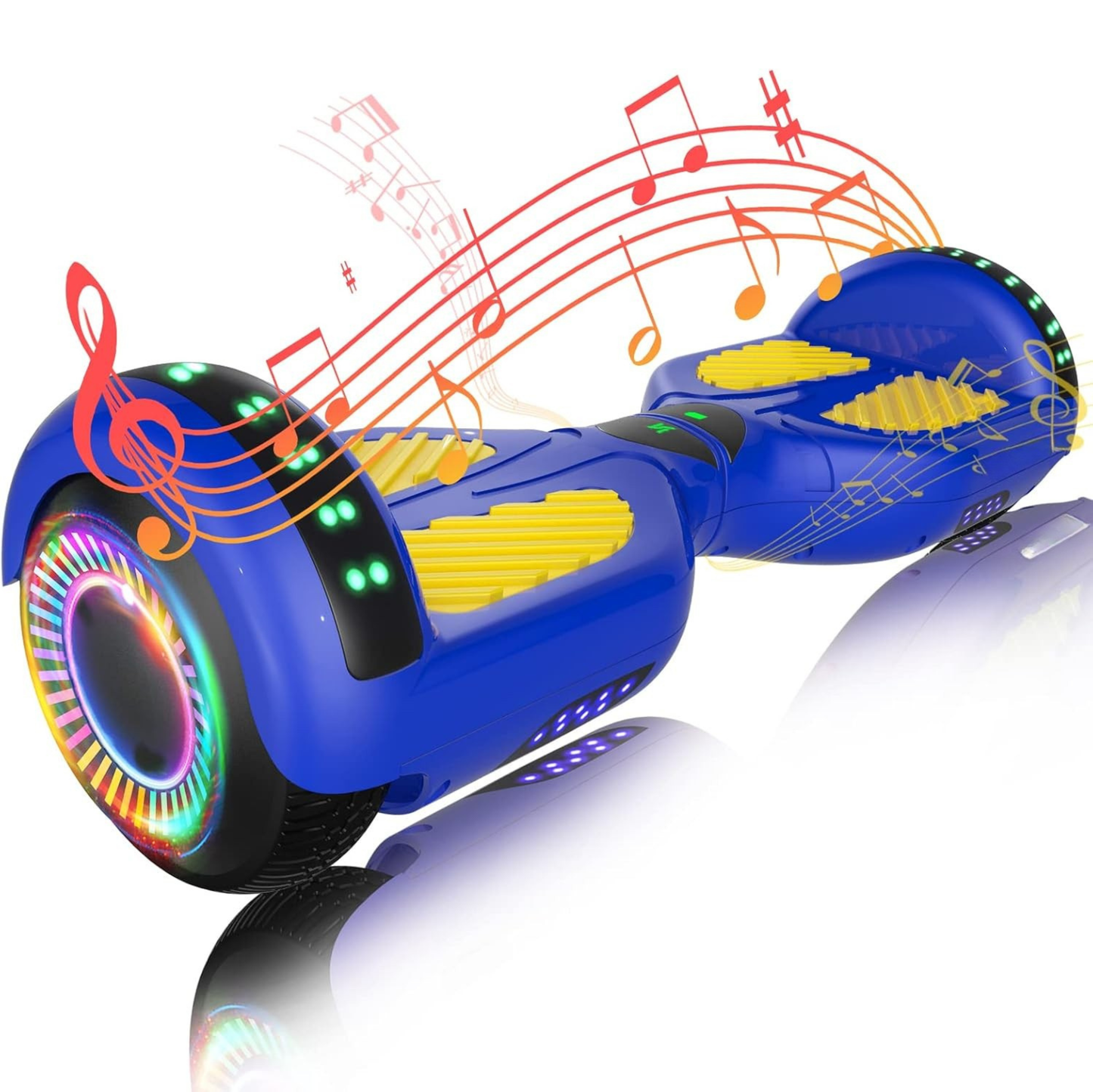 Dual Motor Hoverboard 250W with Bluetooth, App Control, and LED Lights