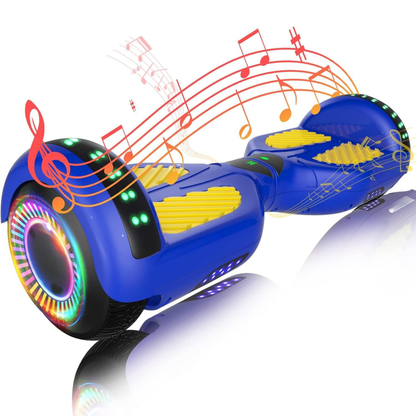 Dual Motor Hoverboard 250W with Bluetooth, App Control, and LED Lights