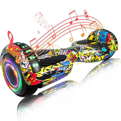 Dual Motor Hoverboard 250W with Bluetooth, App Control, and LED Lights