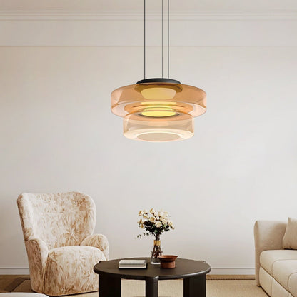 Sleek Glass Pendant Light – Contemporary Hanging Fixture