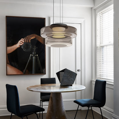Sleek Glass Pendant Light – Contemporary Hanging Fixture
