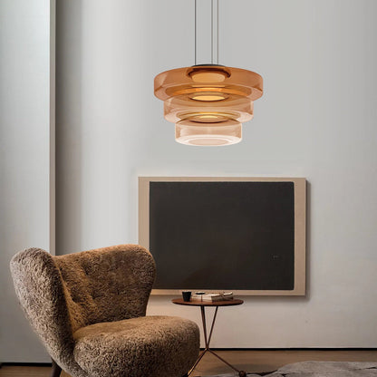Sleek Glass Pendant Light – Contemporary Hanging Fixture