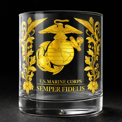 Honorary Glassware for Veterans - Premium Whiskey Glass