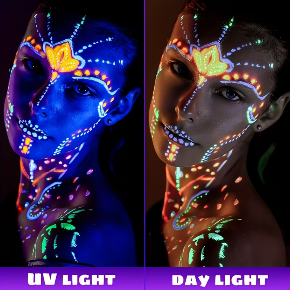Vibrant UV Body Art Kit for Unforgettable Events