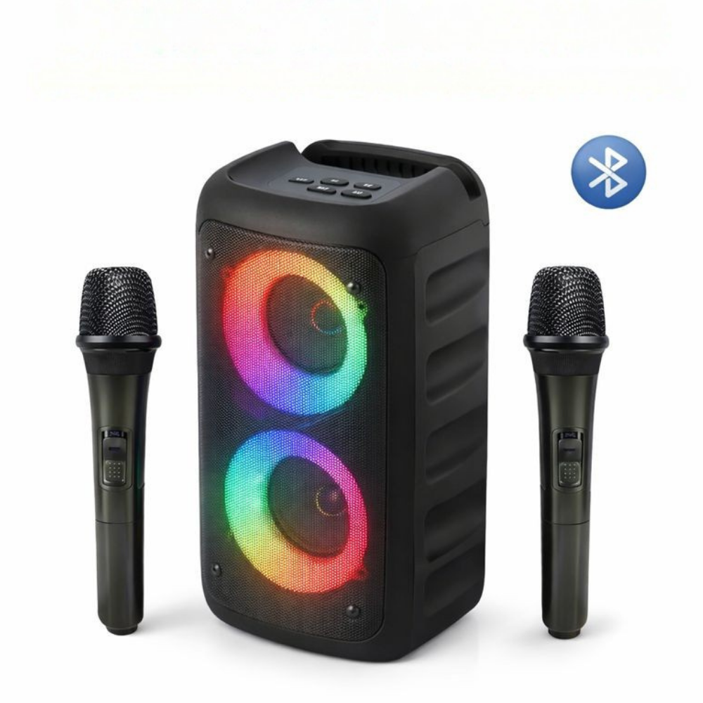 Ultimate Portable Karaoke Speaker Set with Dual Microphones