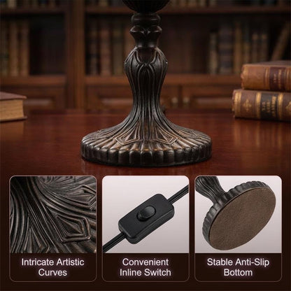 Enchanting Witch Hat Stained Glass Table Lamp