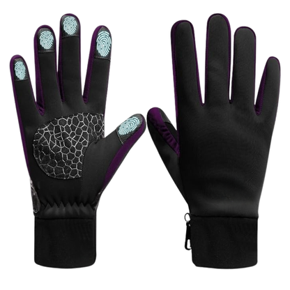 Touchscreen-Compatible Winter Gloves with Insulation and Silicone Grip