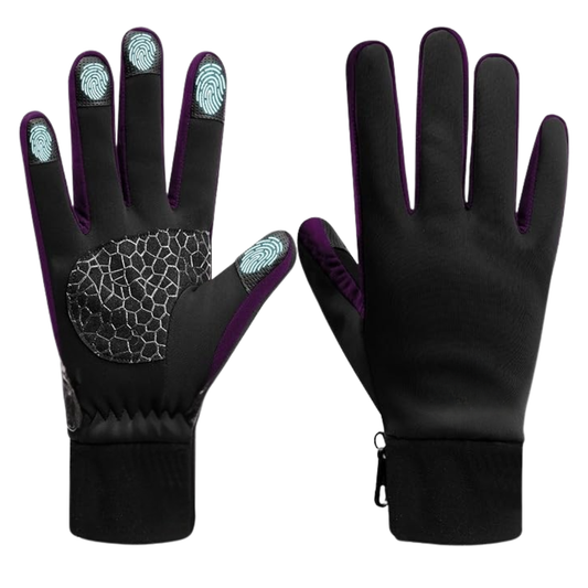 Touchscreen-Compatible Winter Gloves with Insulation and Silicone Grip