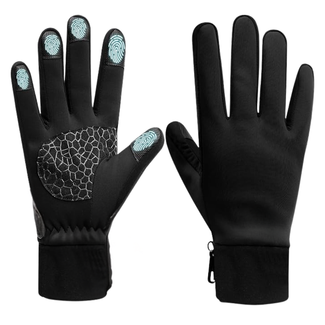 Touchscreen-Compatible Winter Gloves with Insulation and Silicone Grip