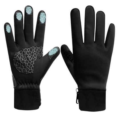 Touchscreen-Compatible Winter Gloves with Insulation and Silicone Grip