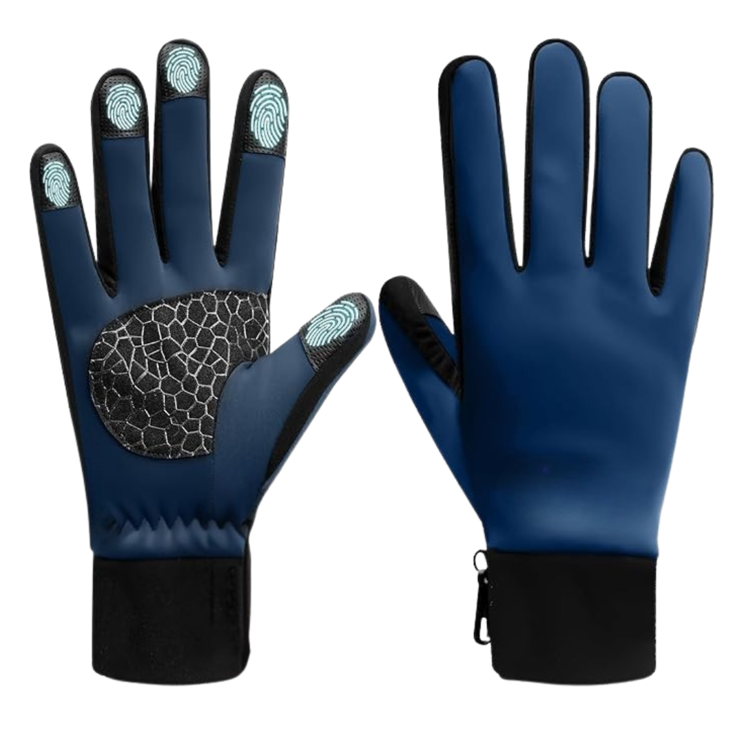 Touchscreen-Compatible Winter Gloves with Insulation and Silicone Grip