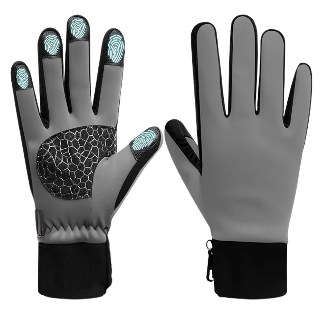 Touchscreen-Compatible Winter Gloves with Insulation and Silicone Grip