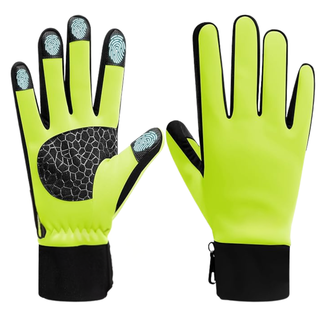Touchscreen-Compatible Winter Gloves with Insulation and Silicone Grip