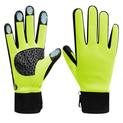 Touchscreen-Compatible Winter Gloves with Insulation and Silicone Grip