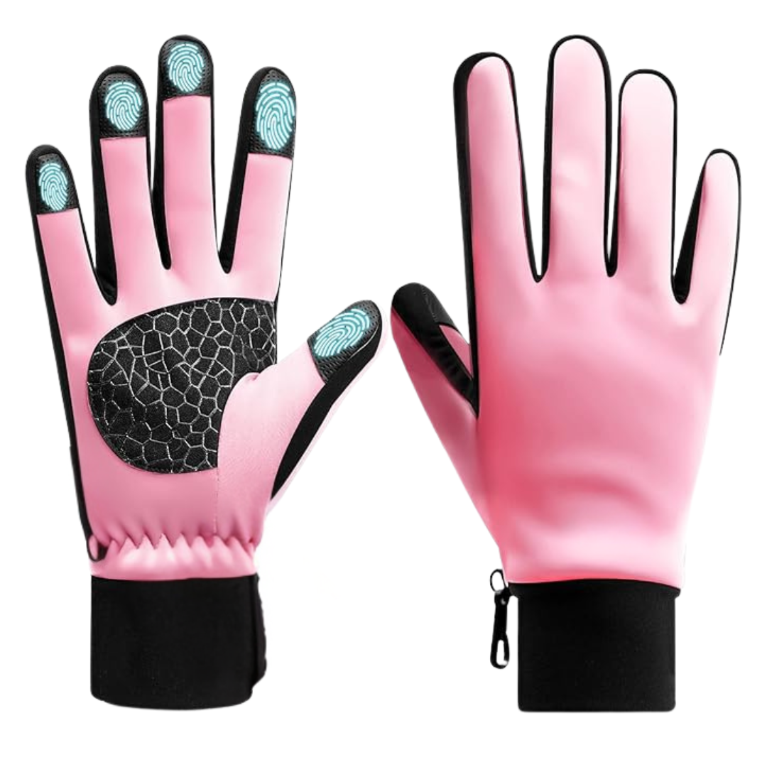 Touchscreen-Compatible Winter Gloves with Insulation and Silicone Grip