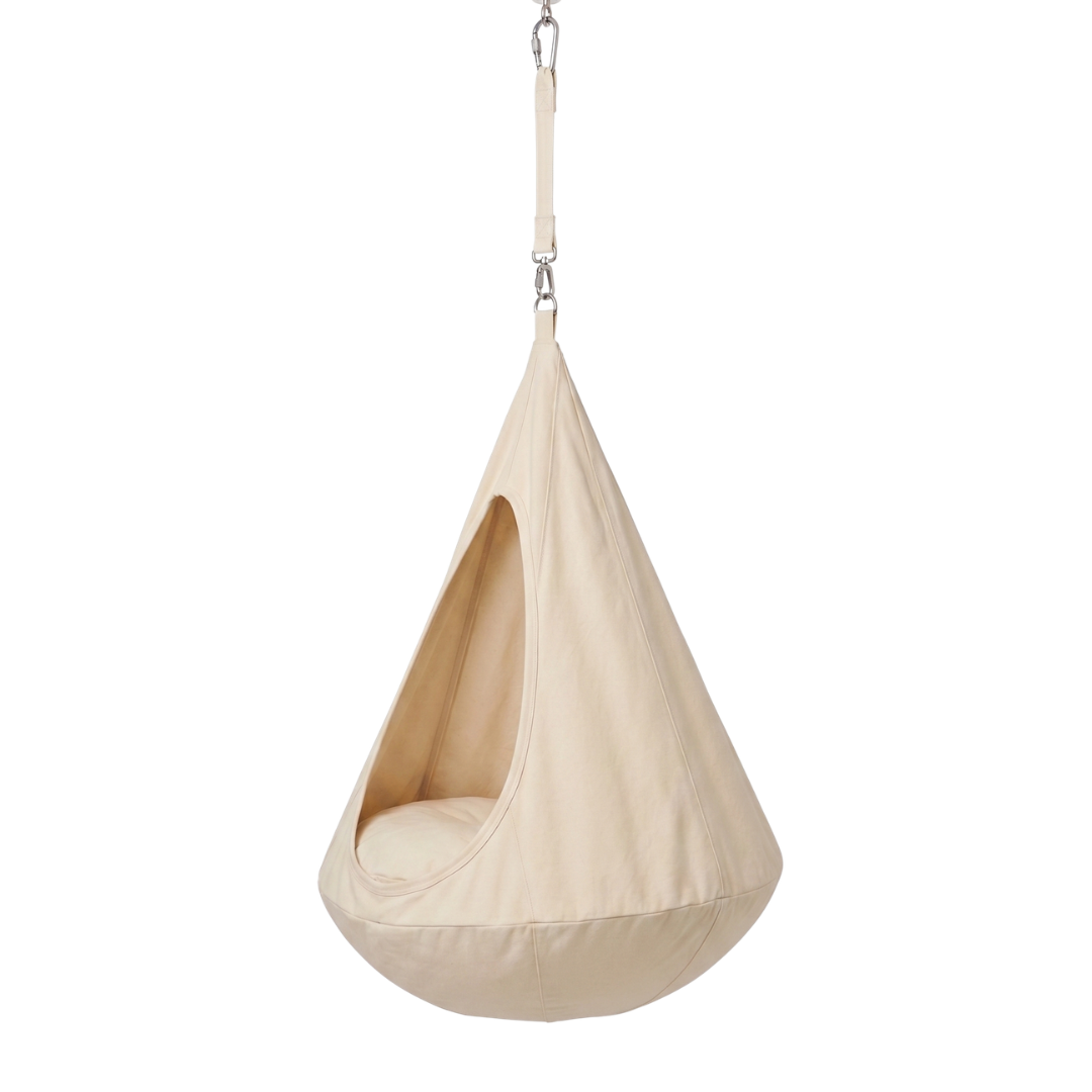 Hanging Fabric Seat Sensory Swing Chair for Kids with Strap