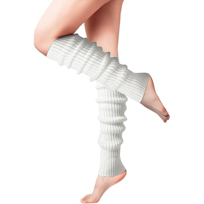 Fashionable Knitted Leg Warmers for Women - 80s Dance & Yoga Accessory