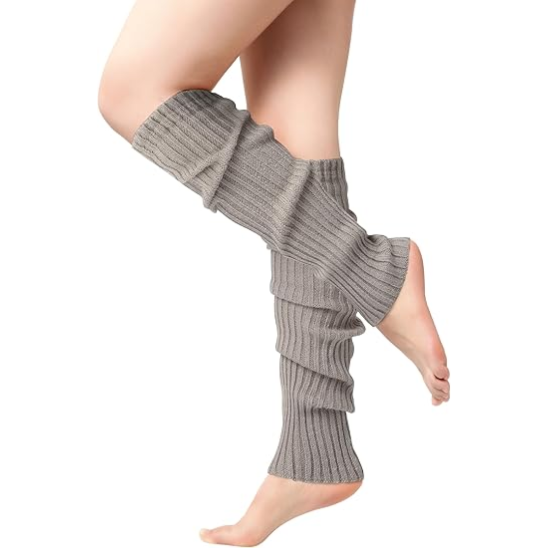 Fashionable Knitted Leg Warmers for Women - 80s Dance & Yoga Accessory
