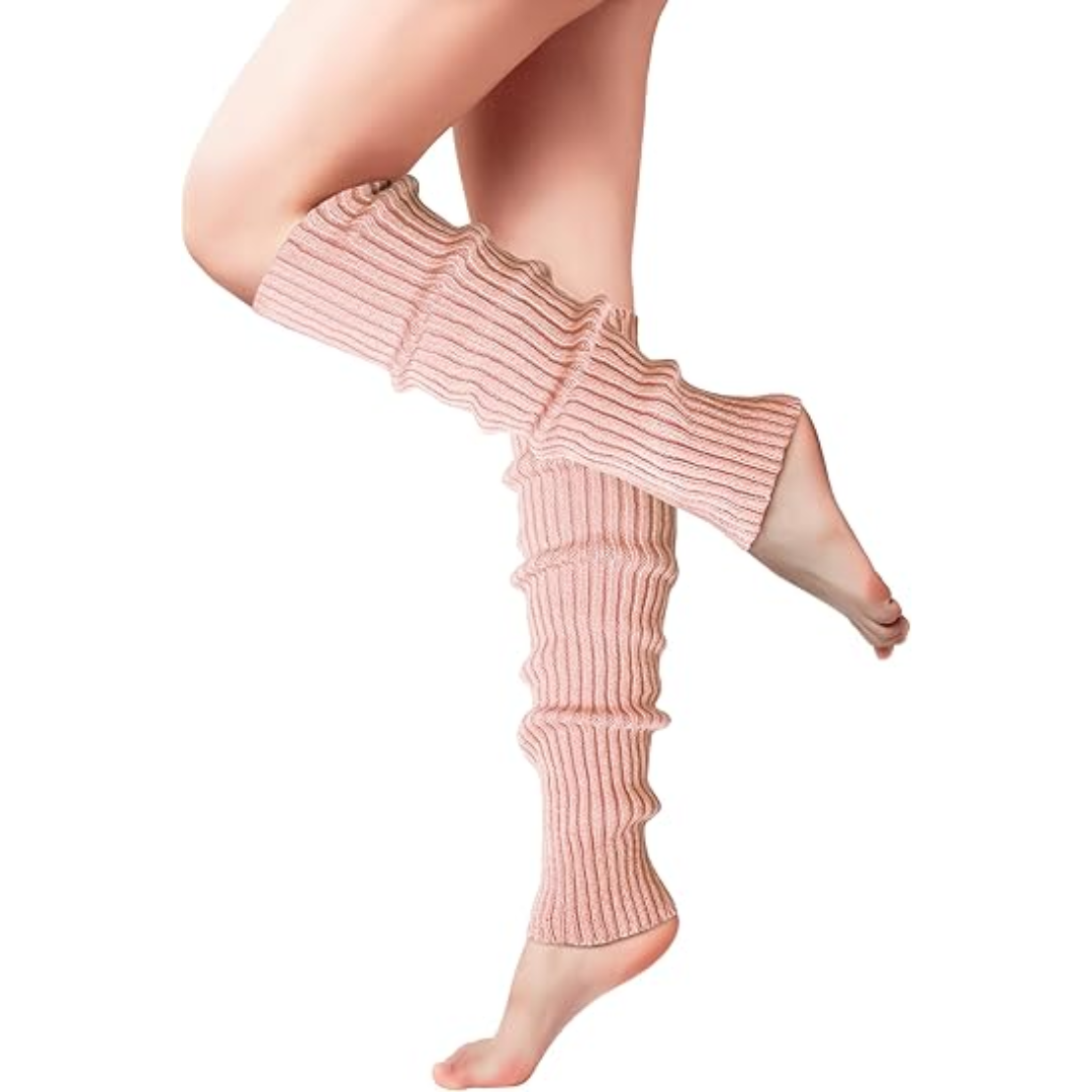 Fashionable Knitted Leg Warmers for Women - 80s Dance & Yoga Accessory