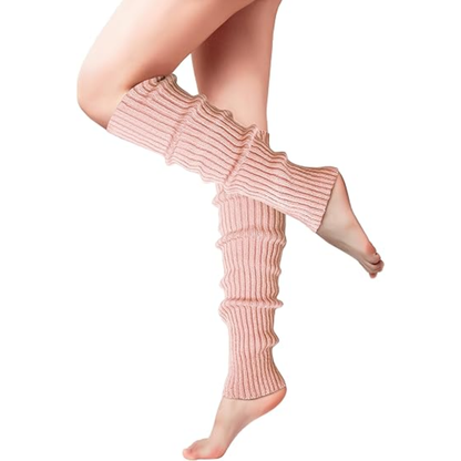 Fashionable Knitted Leg Warmers for Women - 80s Dance & Yoga Accessory