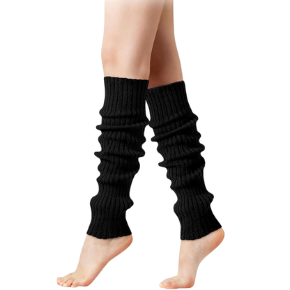 Fashionable Knitted Leg Warmers for Women - 80s Dance & Yoga Accessory