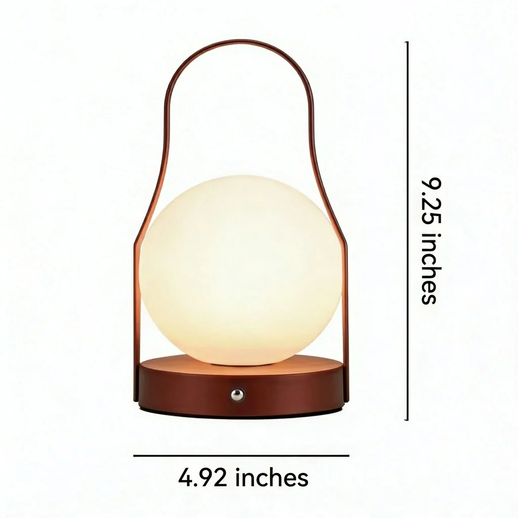 Table Lamp with Acrylic Shade – Portable and Modern Design