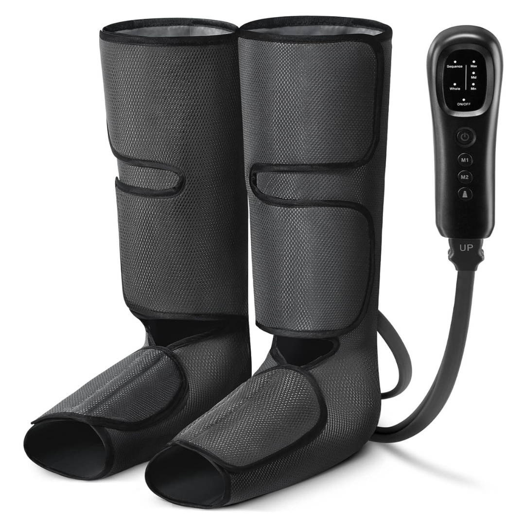 Foot and Calf Compression Massage Device – 2 Modes, 3 Intensity Levels