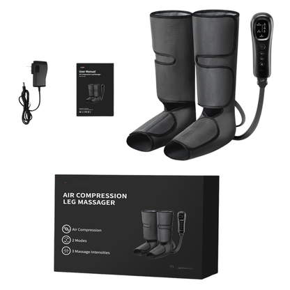 Foot and Calf Compression Massage Device – 2 Modes, 3 Intensity Levels