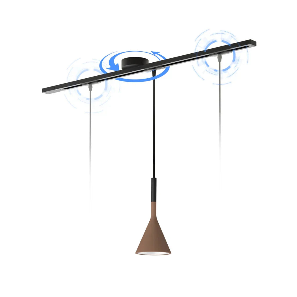 Versatile Ceiling Track Light System with Adjustable Pendant Mount