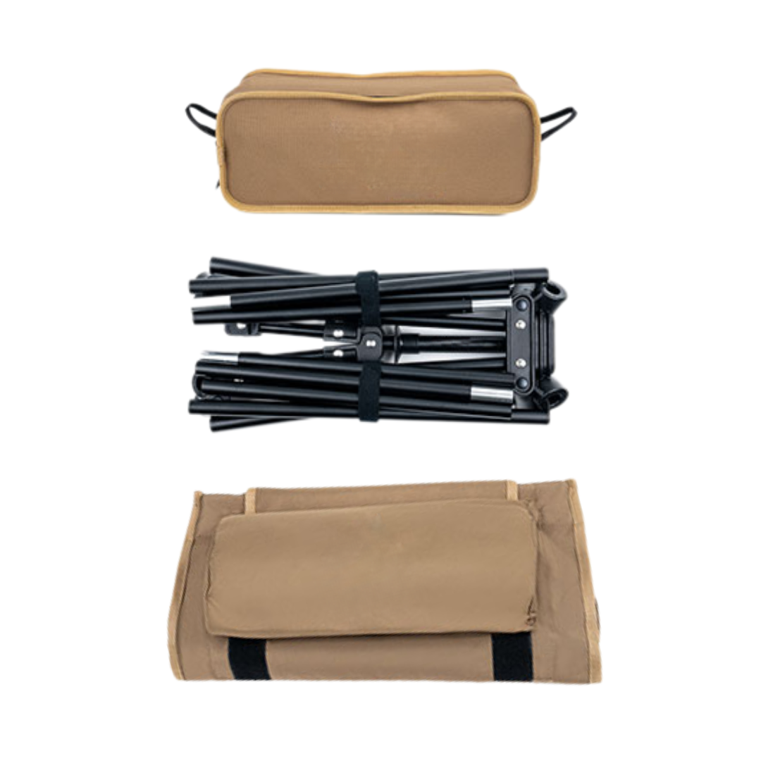 High Back Aluminum Folding Chair with Pillow for Camping
