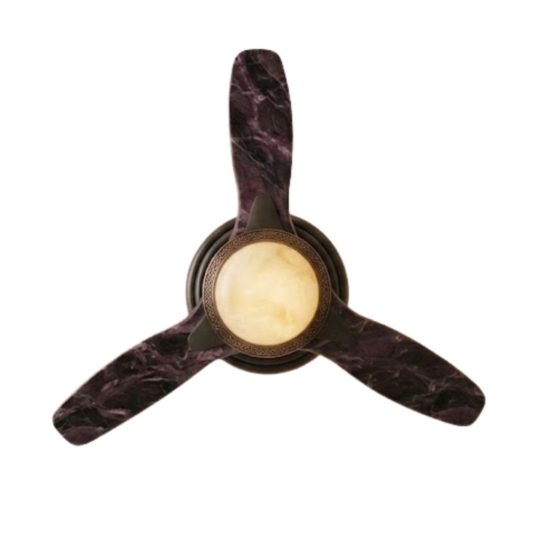 Ceiling Fan with Remote Control, Integrated LED Light, Low Profile Design