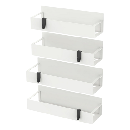 4-Tier Metal Spice Organizer with Magnetic Design for Refrigerator