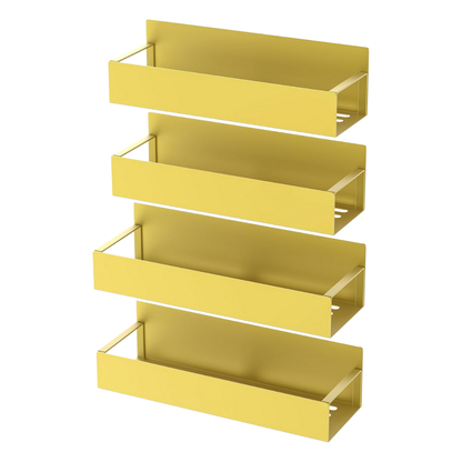 4-Tier Metal Spice Organizer with Magnetic Design for Refrigerator