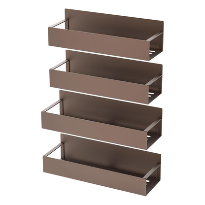 4-Tier Metal Spice Organizer with Magnetic Design for Refrigerator