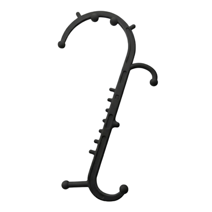 Dual Hook Manual Massage Stick with Multiple Pressure Nodes