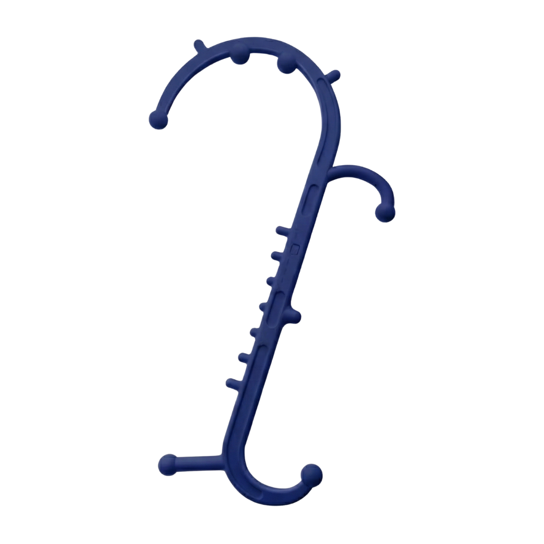 Dual Hook Manual Massage Stick with Multiple Pressure Nodes