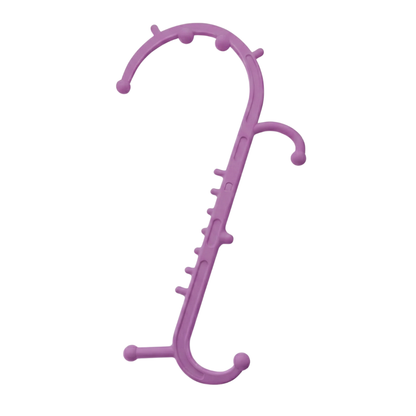 Dual Hook Manual Massage Stick with Multiple Pressure Nodes